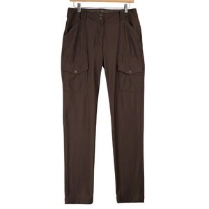 Anatomie Cozy Kate Pant Brown Fleece Lined Cargo Travel Pants Womens